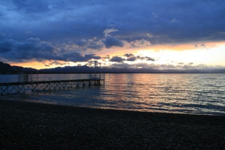 Sonnenuntergang am Lago Fagnano